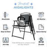 DECKIFY 6-Piece Outdoor Patio Furniture Set for 4, Patio Table and Chairs Set with Umbrella