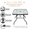 DECKIFY 6-Piece Outdoor Patio Furniture Set for 4, Patio Table and Chairs Set with Umbrella